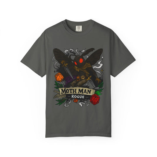 Moth Man Rogue T-Shirt — Cryptid RPG-Inspired Graphic Tee