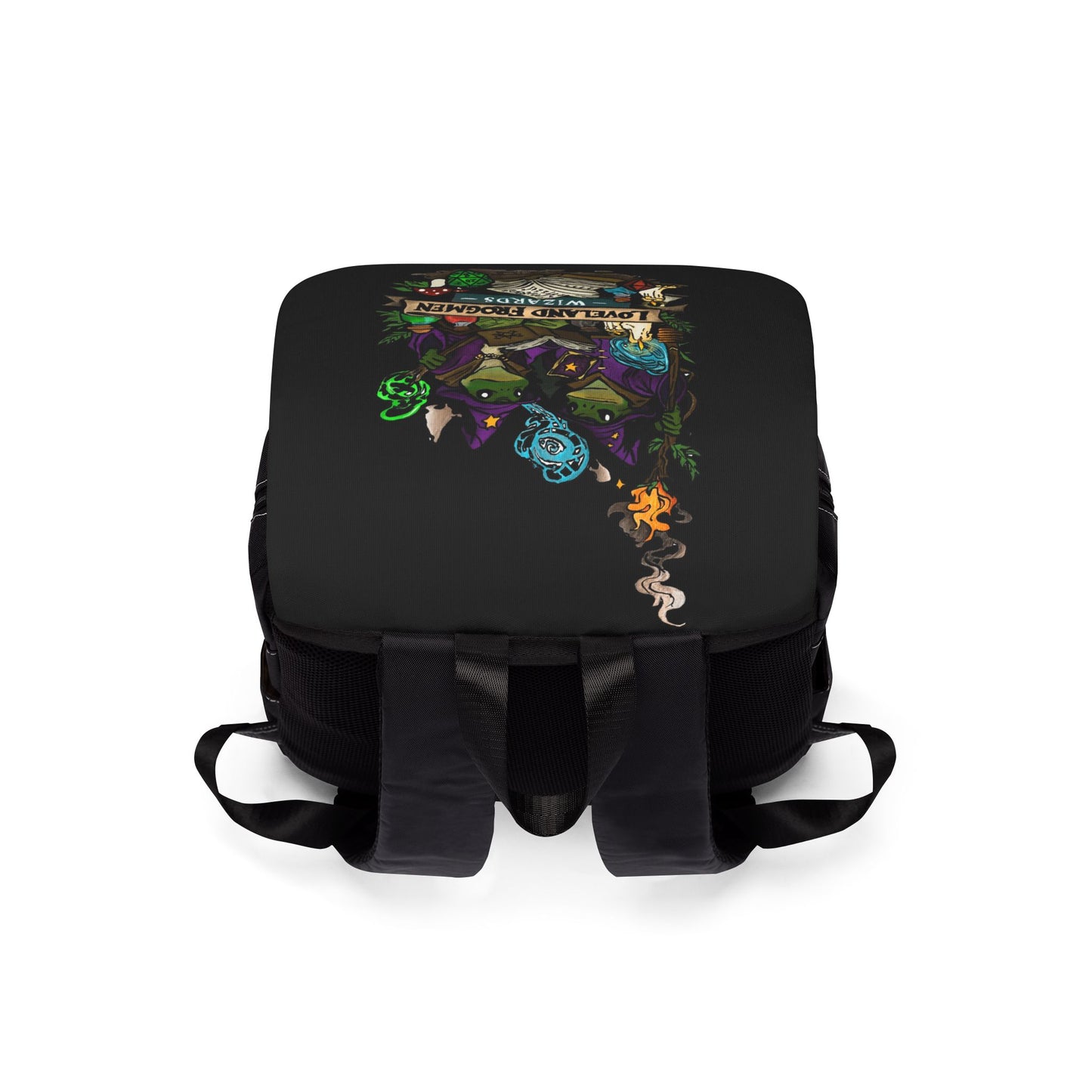 Loveland Frogmen Wizard Backpack | Frog Cryptid DnD Adventure Bag for Gaming, Travel & Everyday Carry
