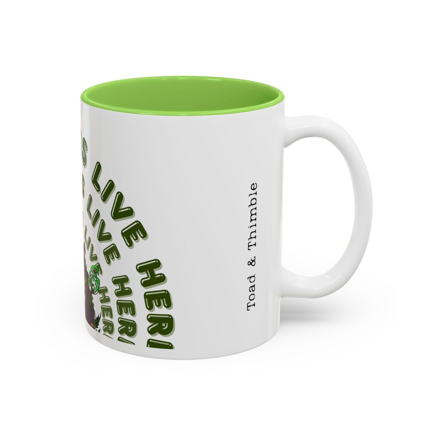 Espresso Witches Mug 'Strange Things Live Here' Two-Tone Accent Coffee Cup (11oz/15oz)