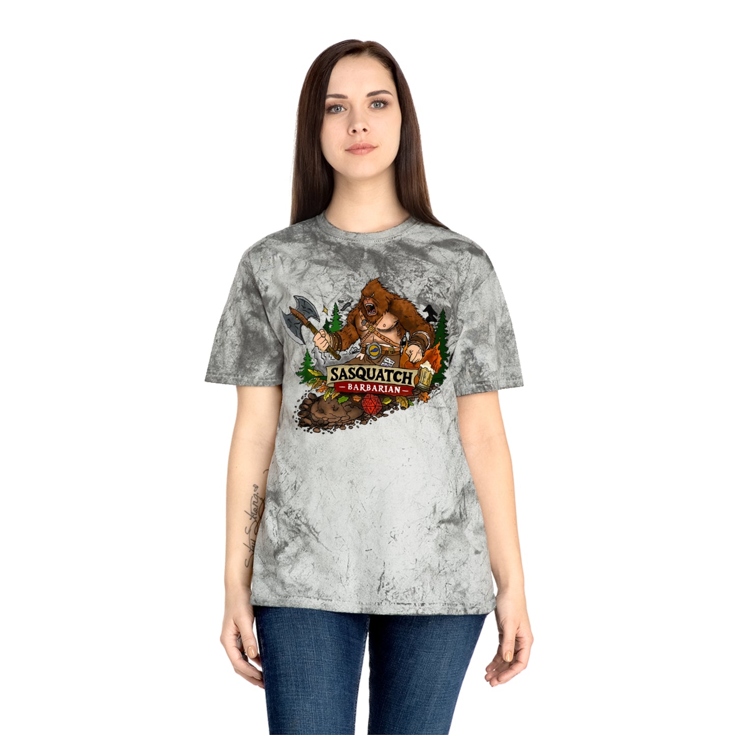 Sasquatch Barbarian Tee — Vintage Forest Bigfoot Graphic T-Shirt