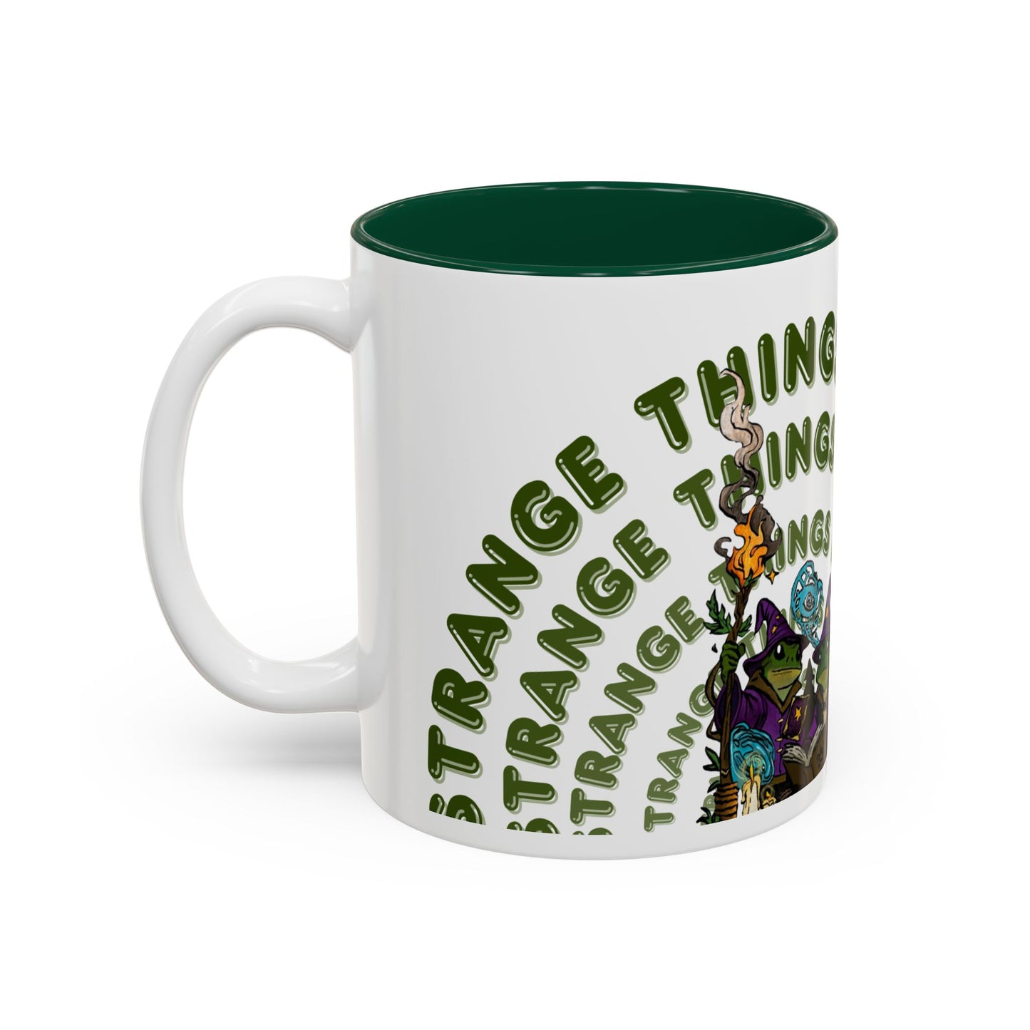 Espresso Witches Mug 'Strange Things Live Here' Two-Tone Accent Coffee Cup (11oz/15oz)