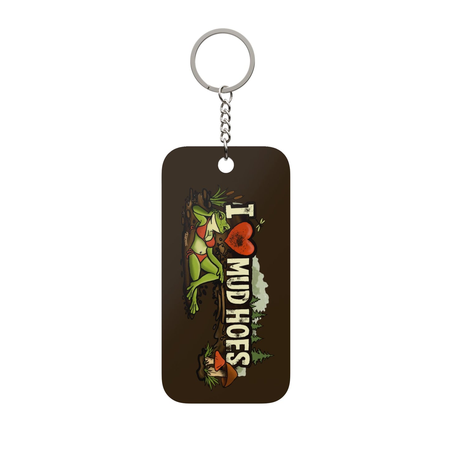 I Love Mud Hoes Keychain — Double-Sided Off-Road Truck/ATV Accessory