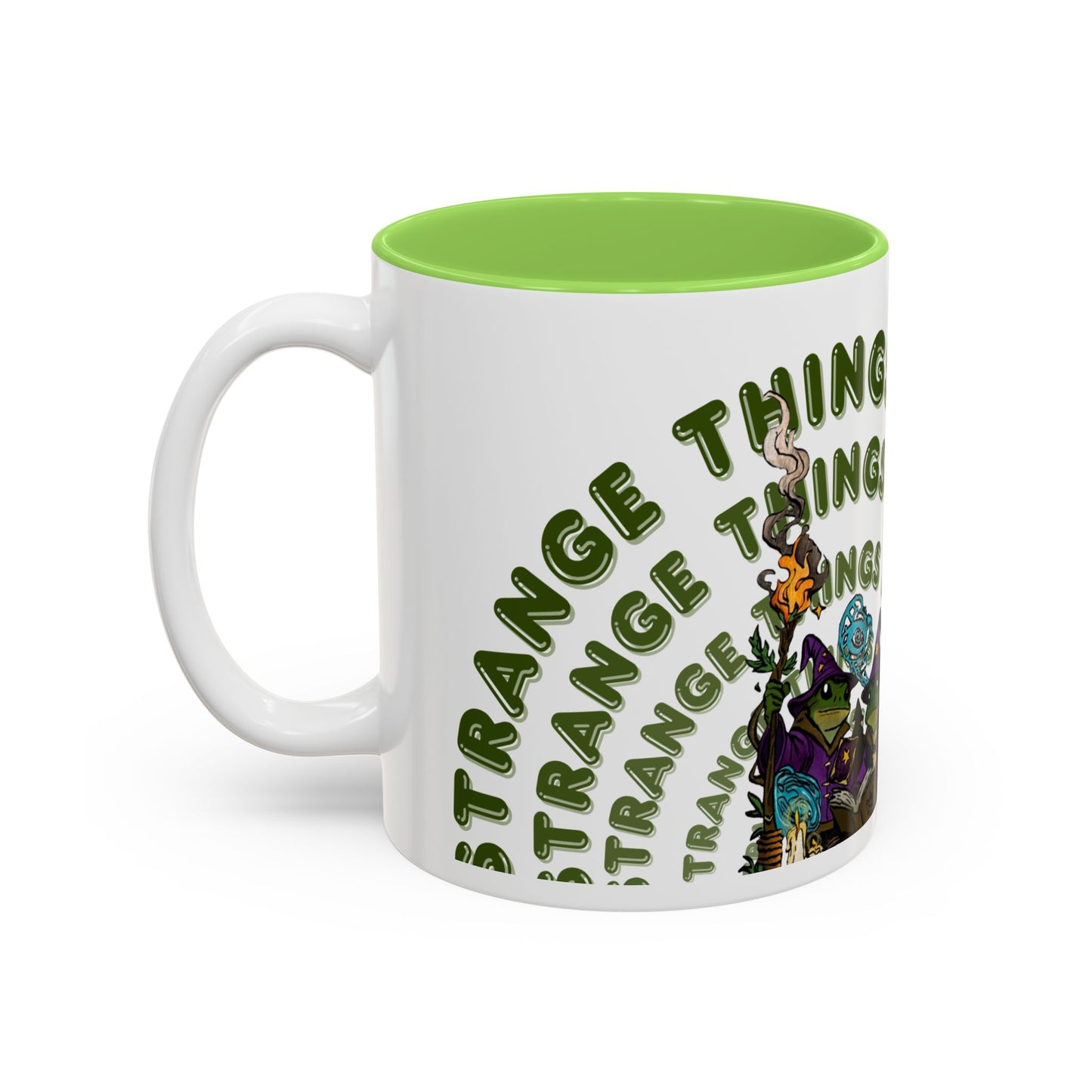 Espresso Witches Mug 'Strange Things Live Here' Two-Tone Accent Coffee Cup (11oz/15oz)