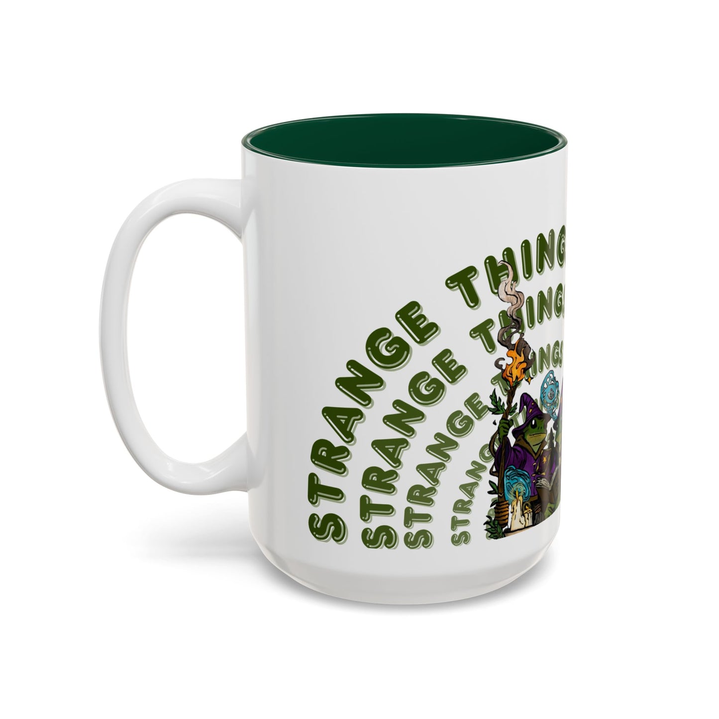 Espresso Witches Mug 'Strange Things Live Here' Two-Tone Accent Coffee Cup (11oz/15oz)