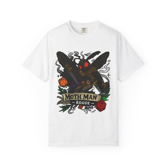 Moth Man Rogue T-Shirt — Cryptid RPG-Inspired Graphic Tee