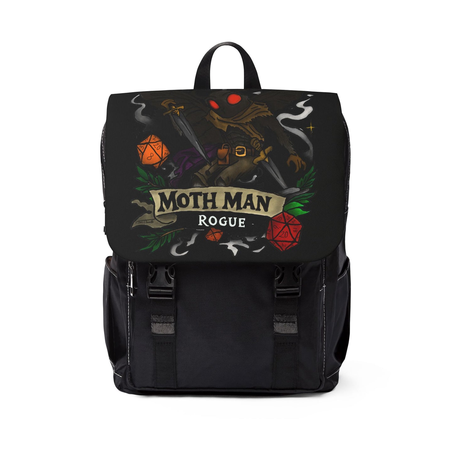 Mothman Rogue Backpack | Cryptid DnD Adventure Bag for Gaming, Travel & Everyday Carry