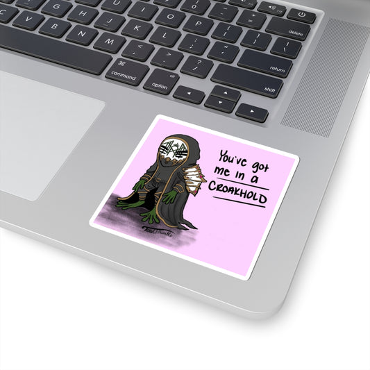 Sleep Token Vessel Croakhold Sticker | Funny Frog Vinyl Decal for Laptop, Water Bottle & Journal