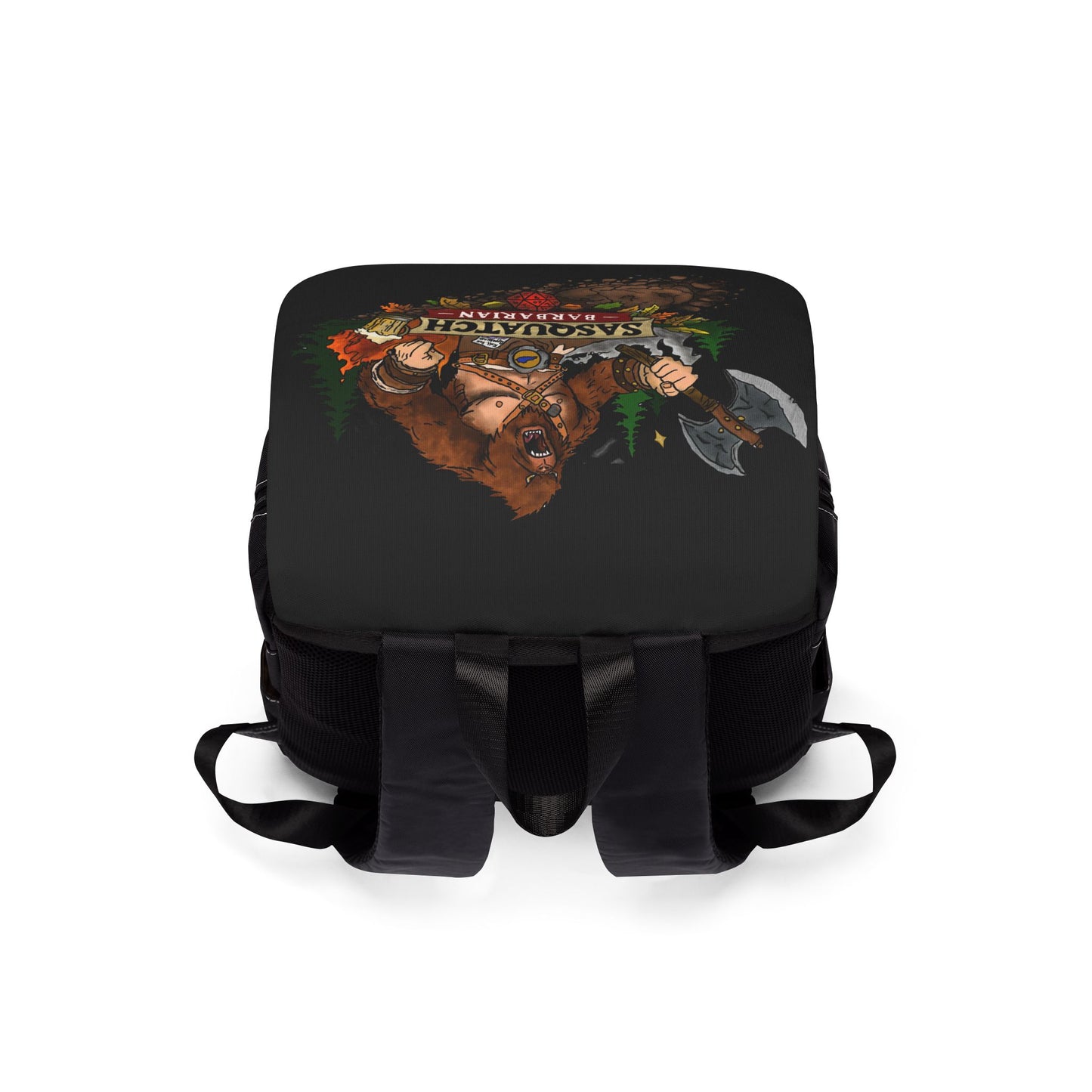 Sasquatch Barbarian Backpack | Bigfoot DnD Adventure Bag for Travel, Gaming & Everyday Carry