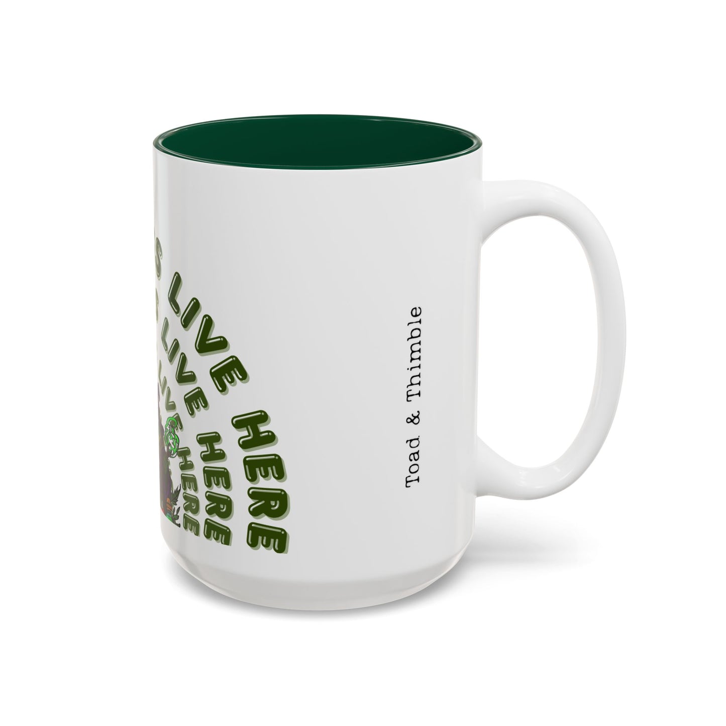 Espresso Witches Mug 'Strange Things Live Here' Two-Tone Accent Coffee Cup (11oz/15oz)