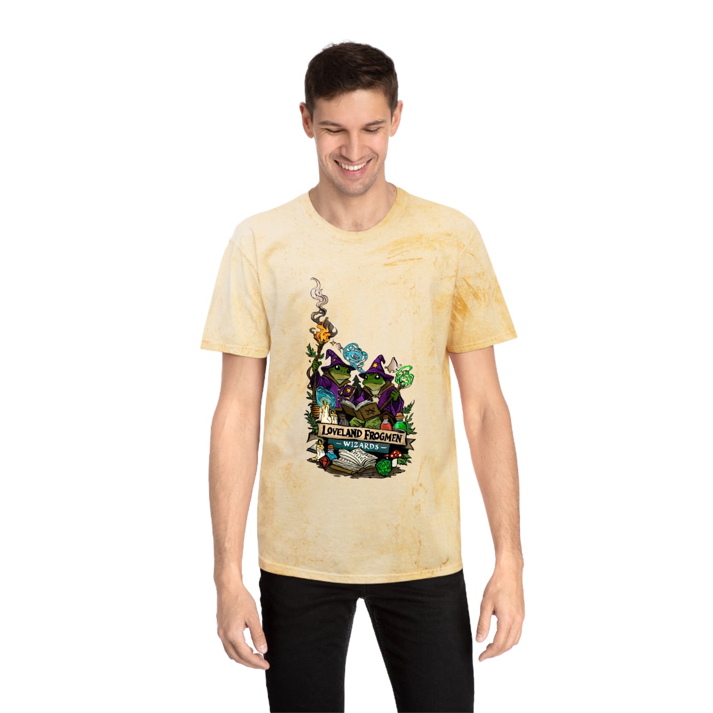 Loveland Frog Men Wizards Tie-Dye T-Shirt