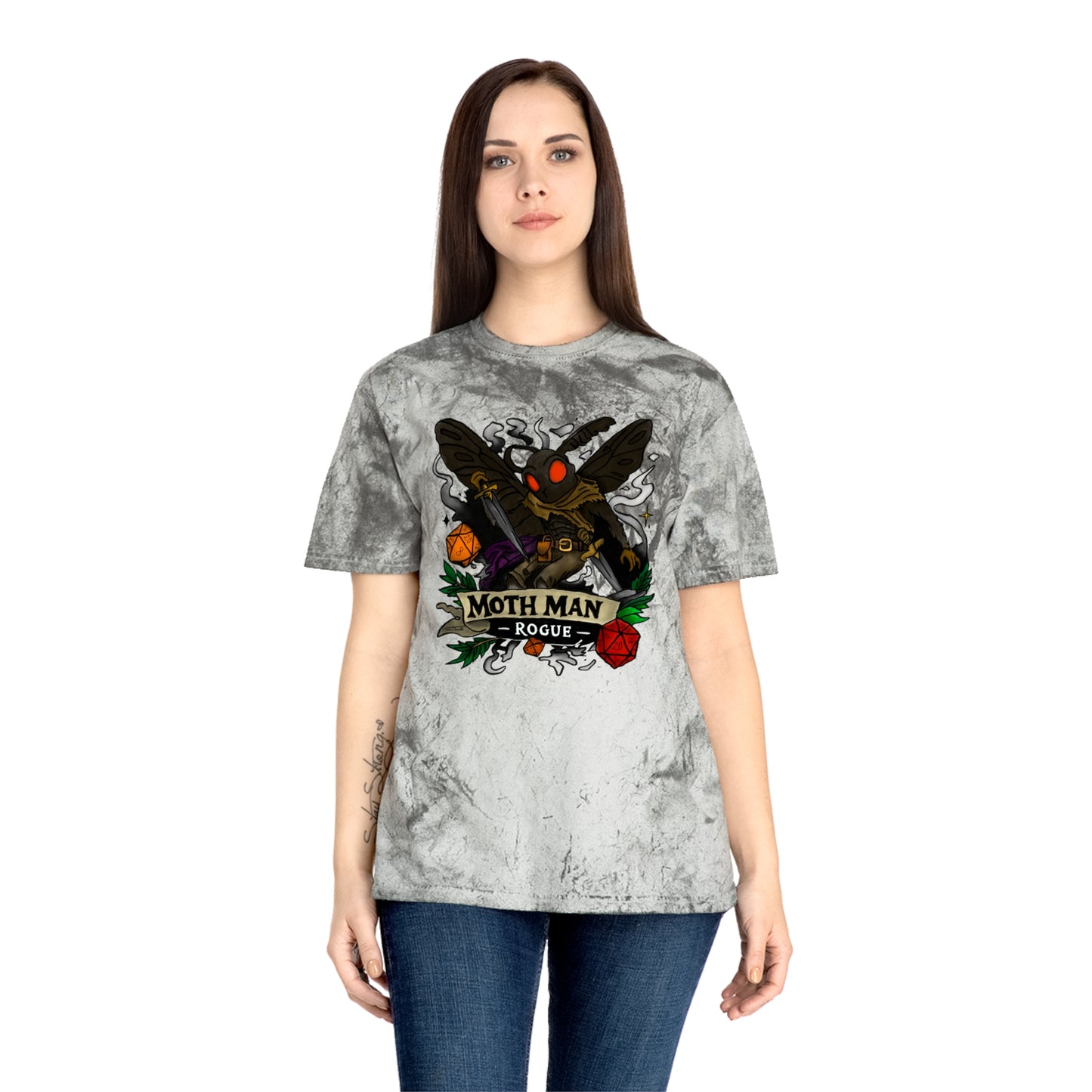 Mothman Rogue Graphic T-Shirt — Cryptid Vintage Tattoo Design