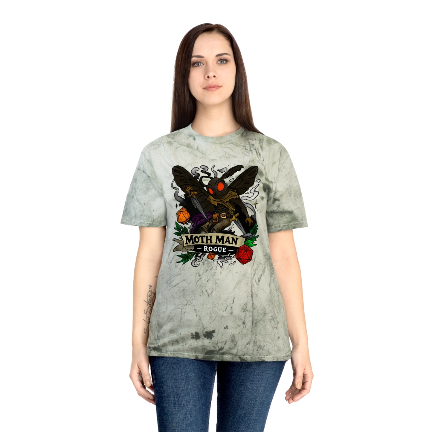Mothman Rogue Graphic T-Shirt — Cryptid Vintage Tattoo Design