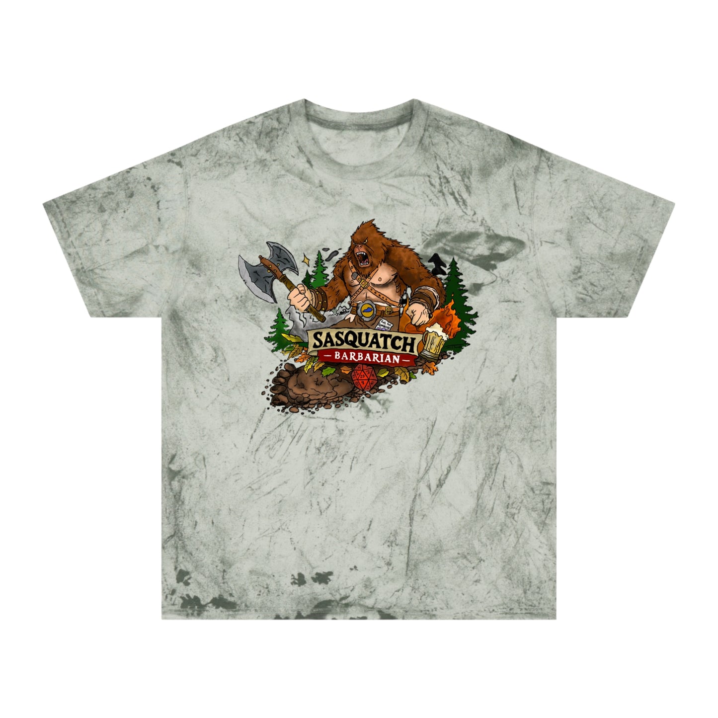 Sasquatch Barbarian Tee — Vintage Forest Bigfoot Graphic T-Shirt