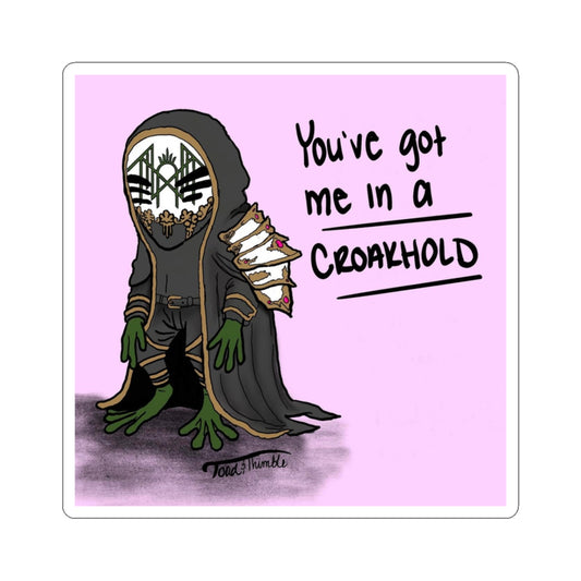 Sleep Token Vessel Croakhold Sticker | Funny Frog Vinyl Decal for Laptop, Water Bottle & Journal