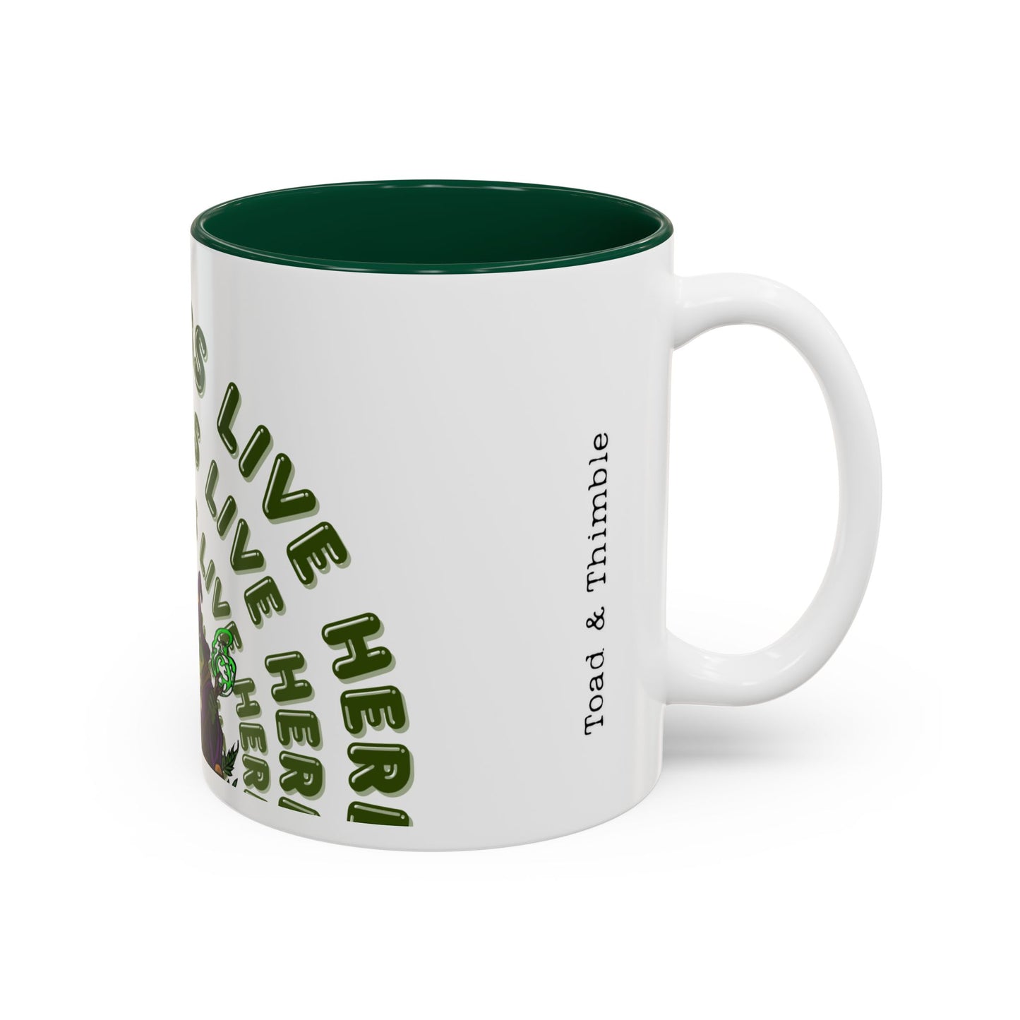 Espresso Witches Mug 'Strange Things Live Here' Two-Tone Accent Coffee Cup (11oz/15oz)
